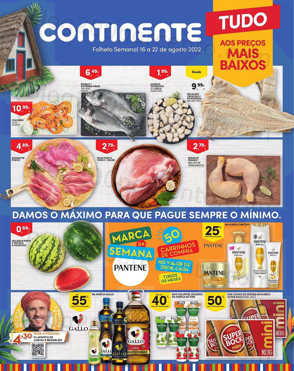 Antevisão Folheto CONTINENTE Madeira Promoções de 16 agosto a 22 agosto
