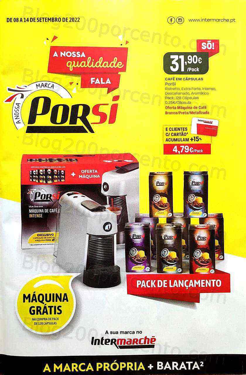 Antevisão Folheto INTERMARCHÉ Especial Porsi Promoções de 8 a 14 setembro