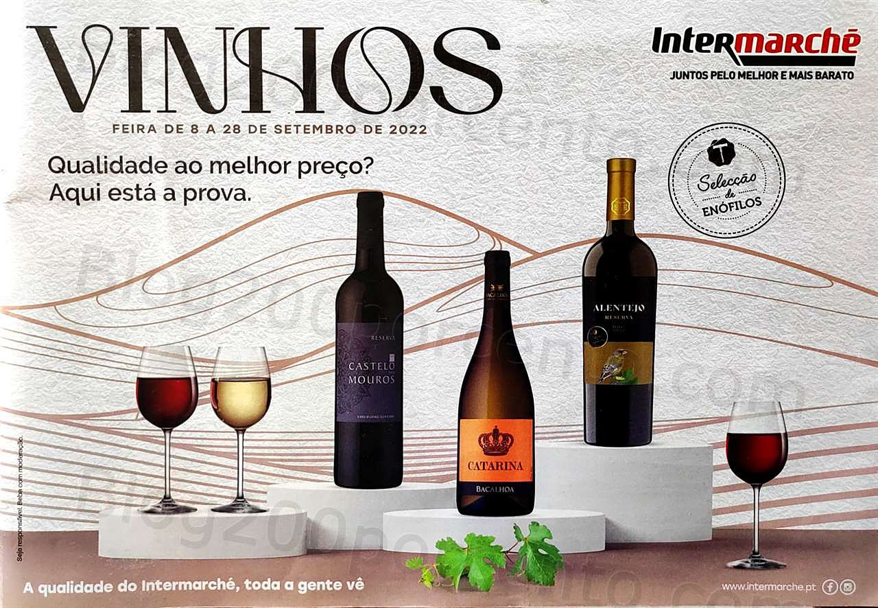 Antevisão Folheto INTERMARCHÉ Feira de Vinhos Promoções de 8 a 28 setembro