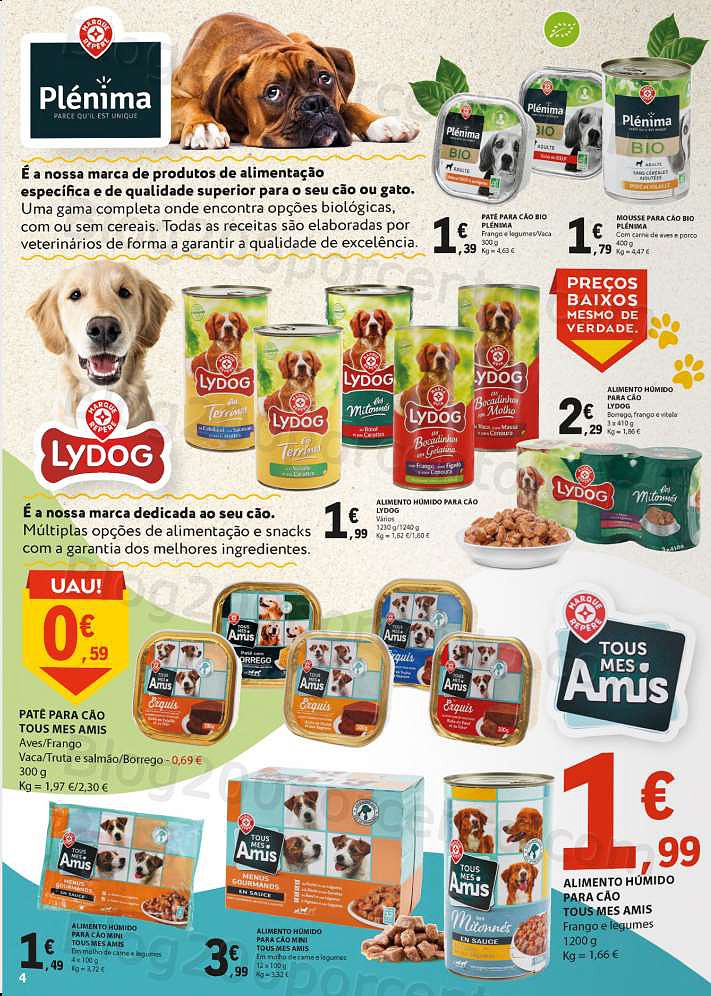 Antevisão Folheto E-LECLERC Especial Pets Promoções de 1 a 31 outubro