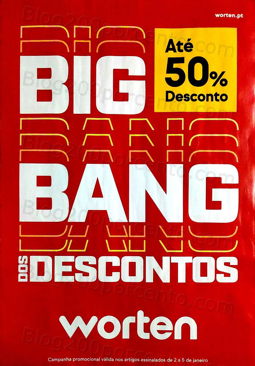 Antevisão Folheto WORTEN Big Bang Promoções até 5 janeiro