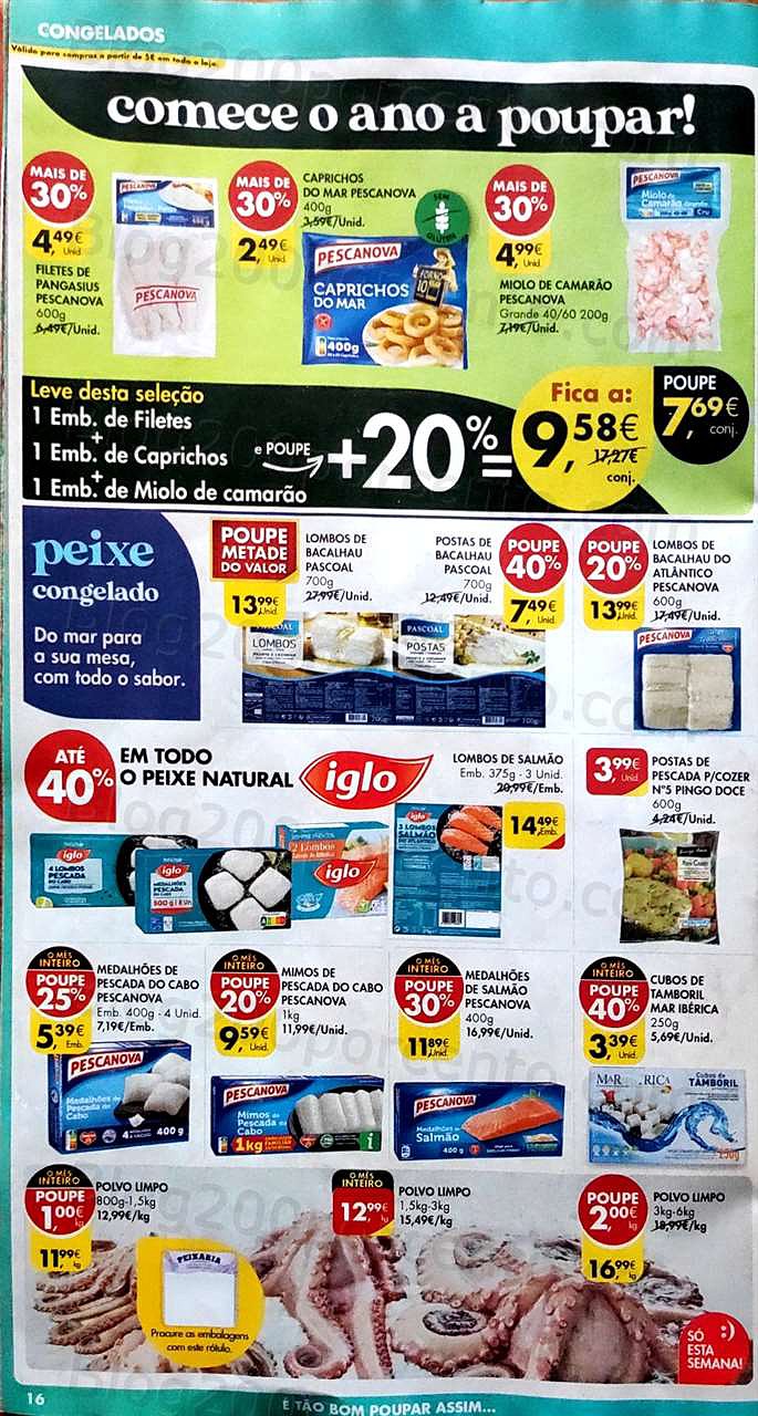 pingo doce, Pingo Doce Brochure Promotions from January 10th to 16th