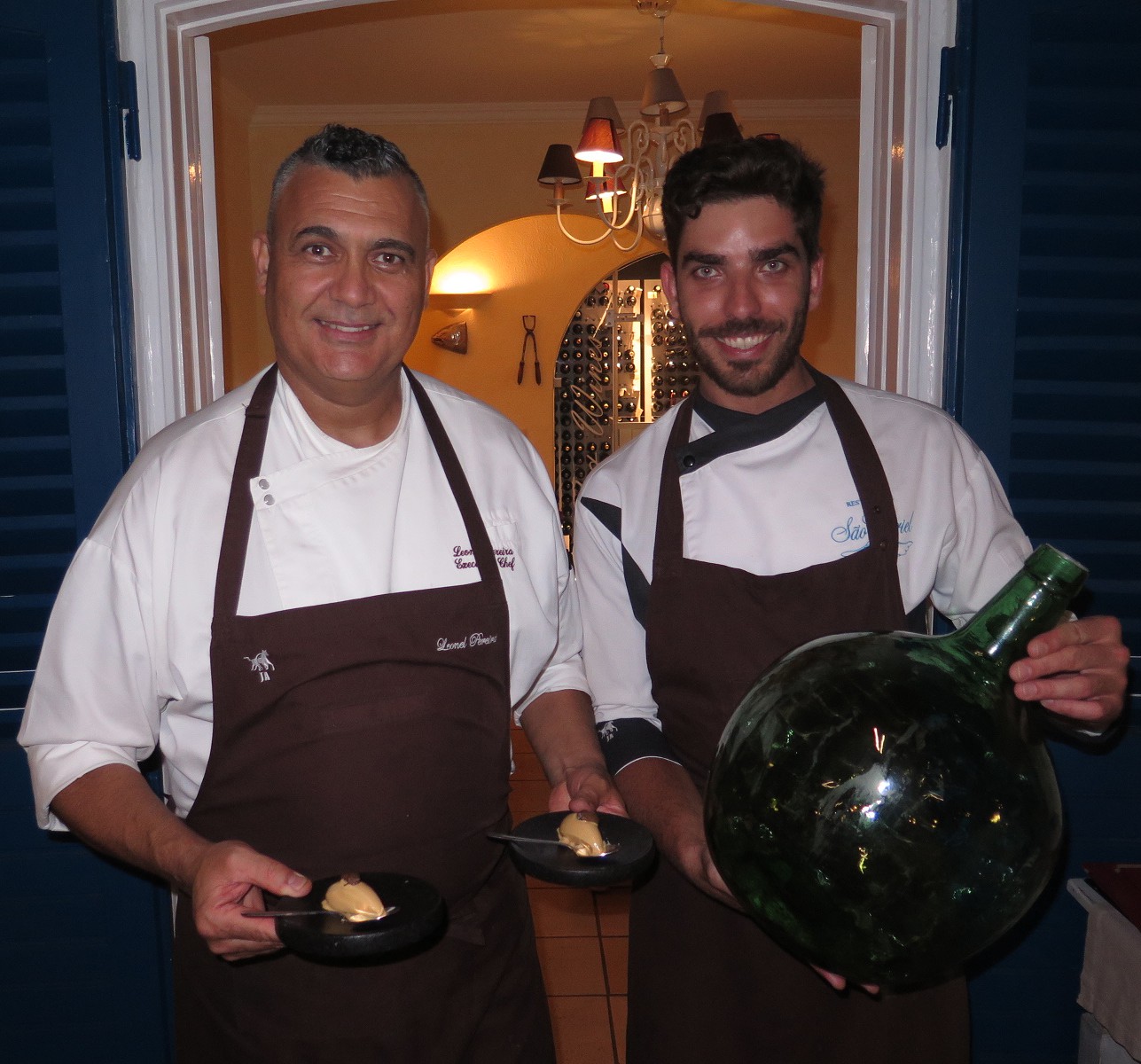 Leonel Pereira e o sub-chef João Viegas