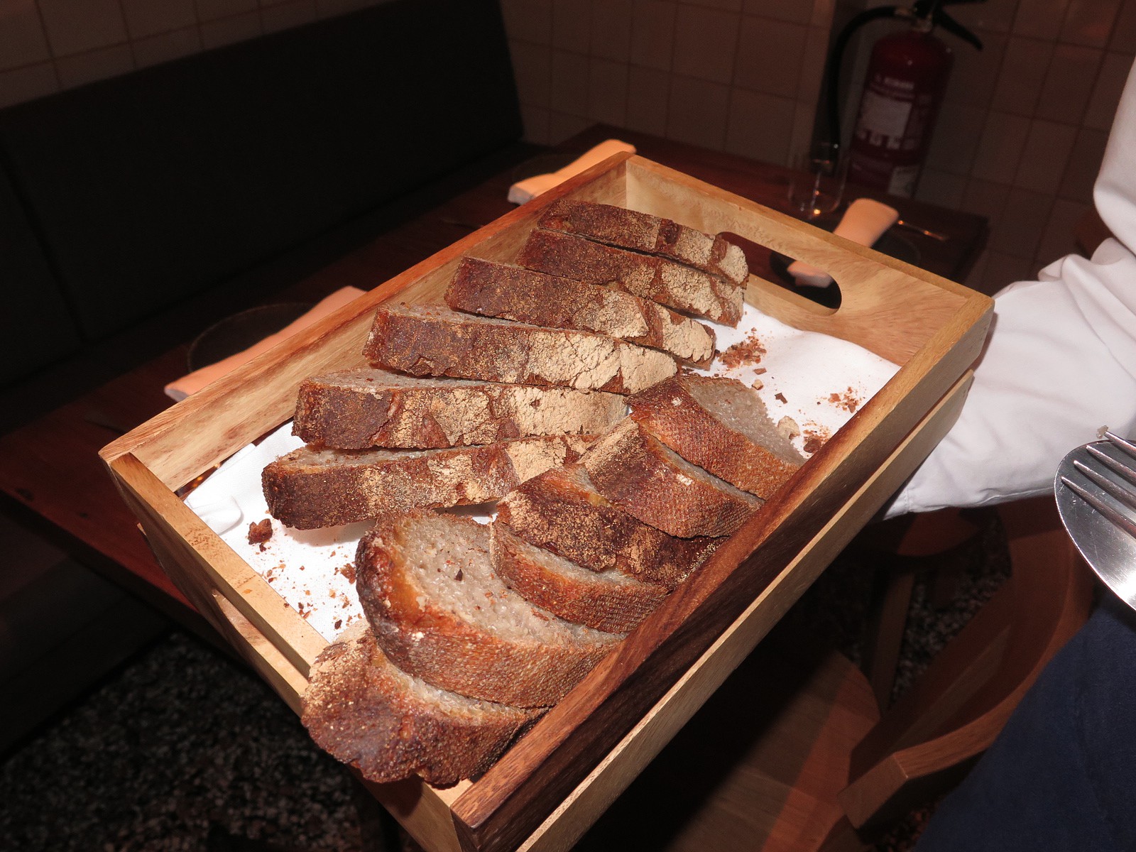 Pão biológico feito no PESCA a partir de três diferentes farinhas