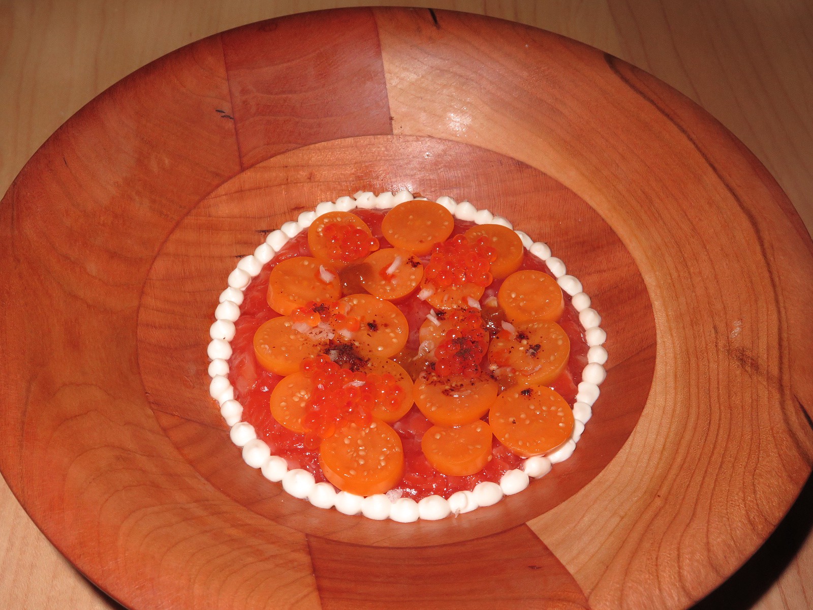 King Salmon with Gooseberries and Pasilla Mixe