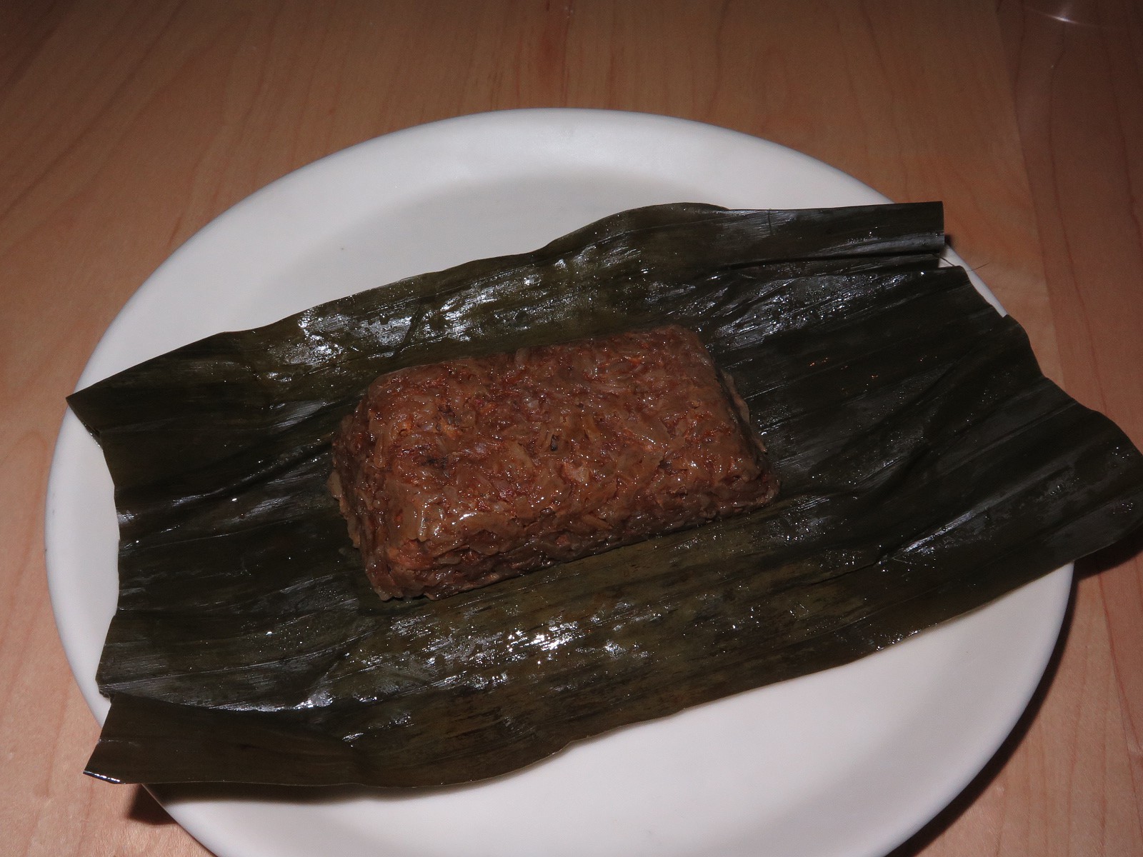 Sticky Rice Tamal with Red Chile Duck