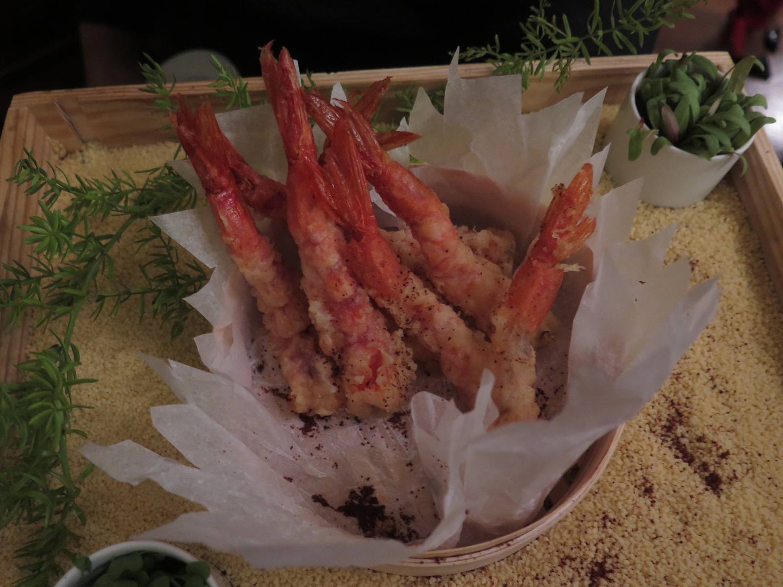 Carabineiro em tempura